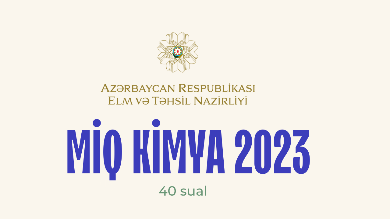 MİQ KİMYA 2023